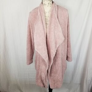 Gibson Pale Pink Open Front‎ Cardigan Size XS